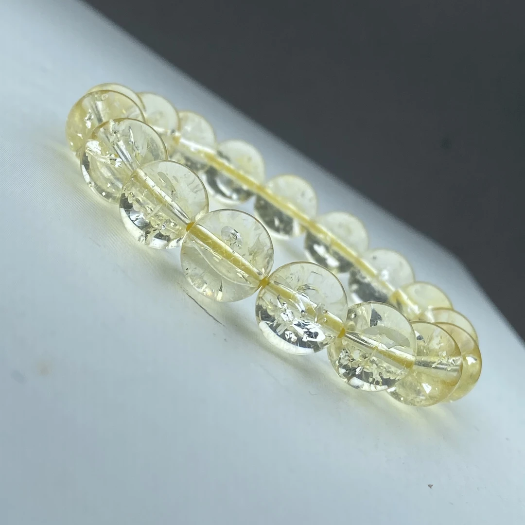 SJ-031号高品质黄色圆珠12mm手链多样性发一件