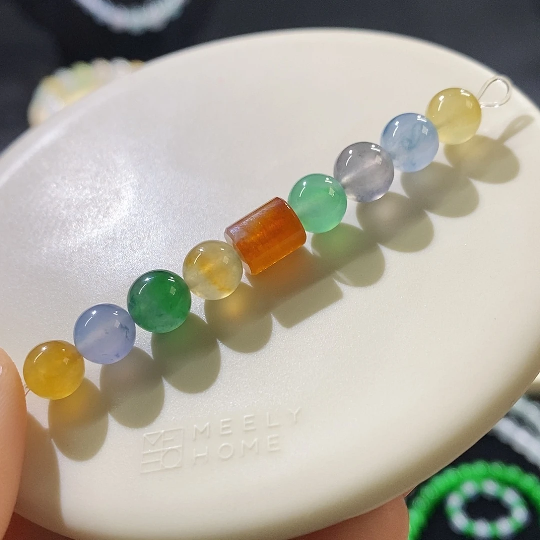 未镶嵌挂件翡翠一组珠珠