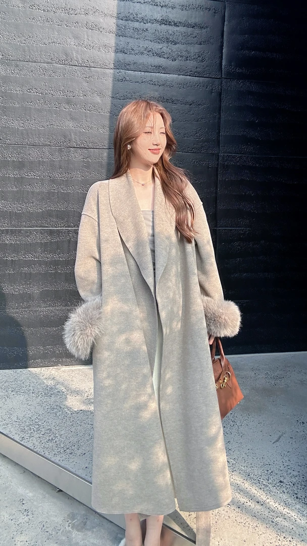 【十二专属】反季秋冬羊毛大衣加可拆卸羊毛内胆+袖毛和毛领