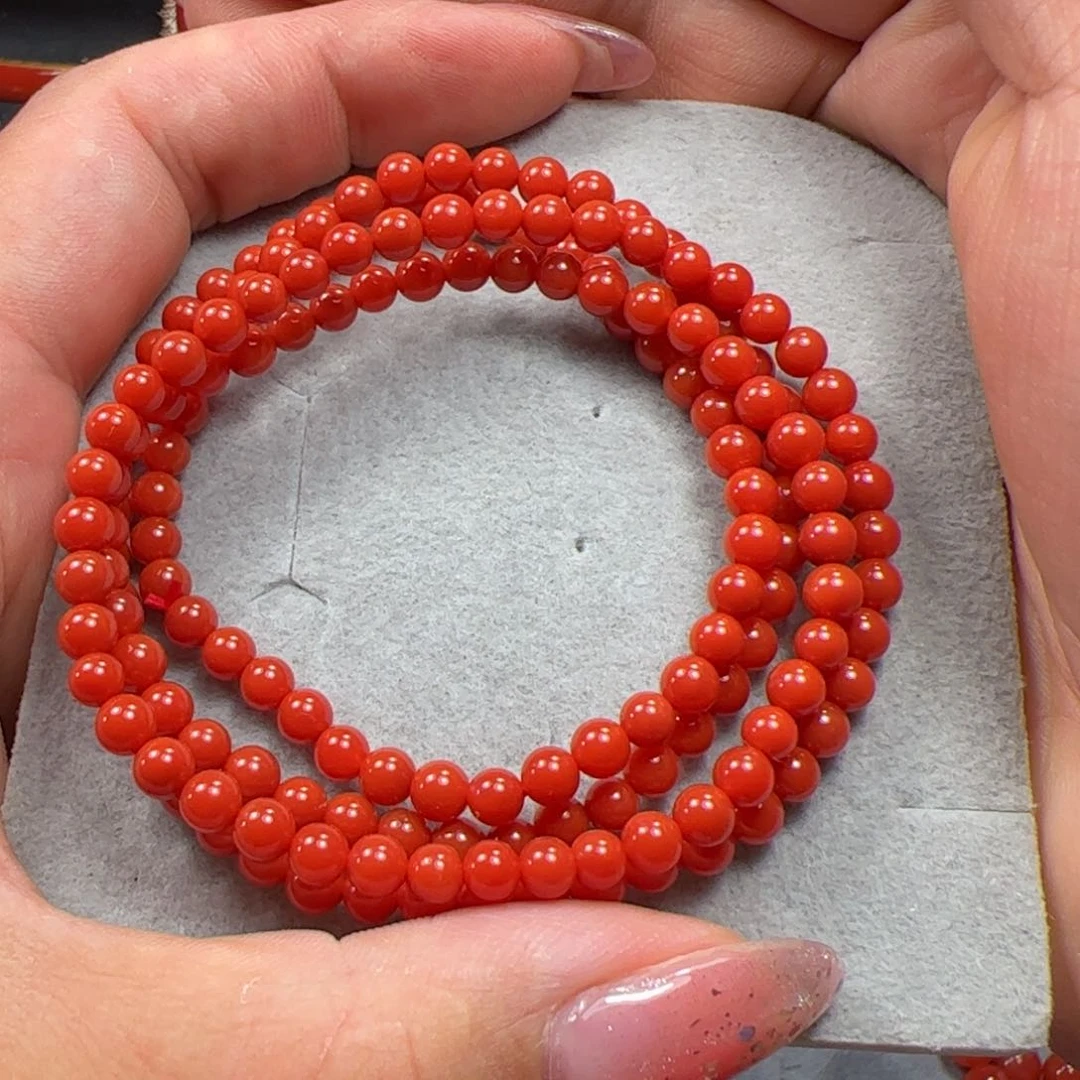 南红玛瑙手串未镶嵌漩**子