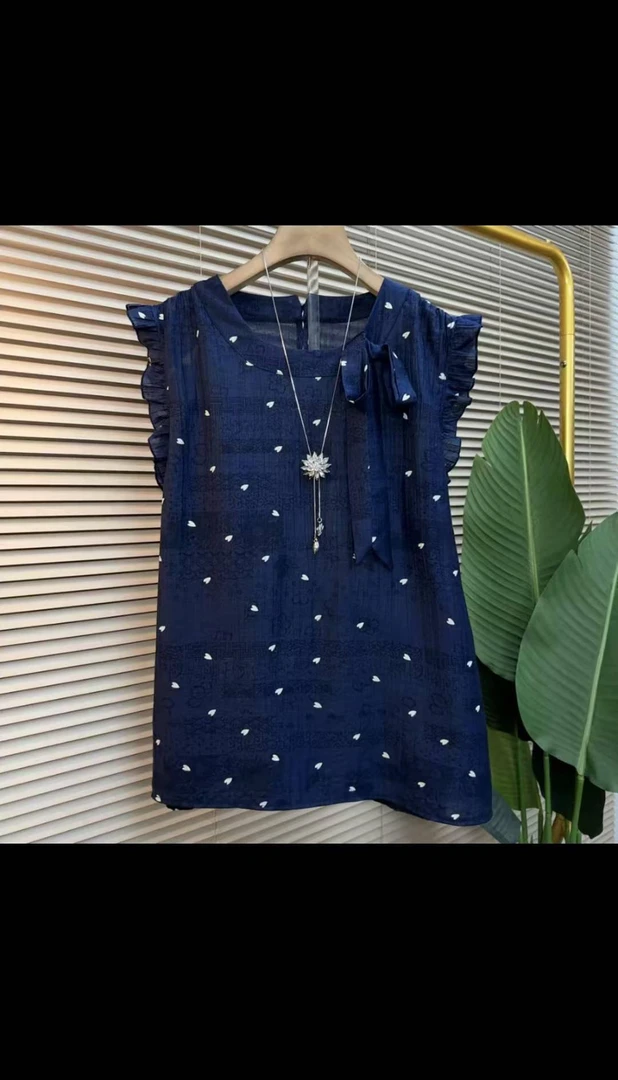 大码新款9962高级感优雅百搭宽松显瘦上衣