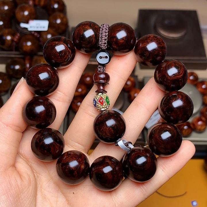 花梨木类手串/手链黄花梨风化料老挝花梨土埋料1.8