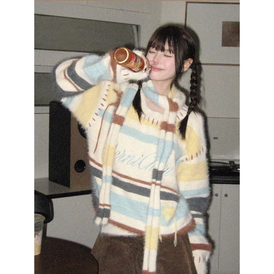 娟娟301-330拍一发二发三发四发五毛衣套装女宽松韩版加厚