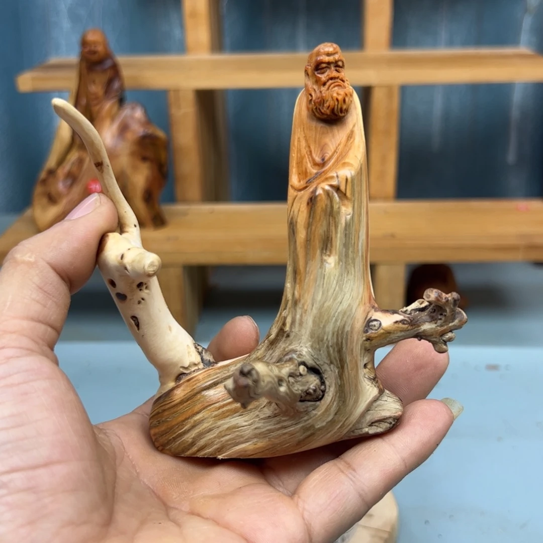 萤***L木崖柏木摆件手把件