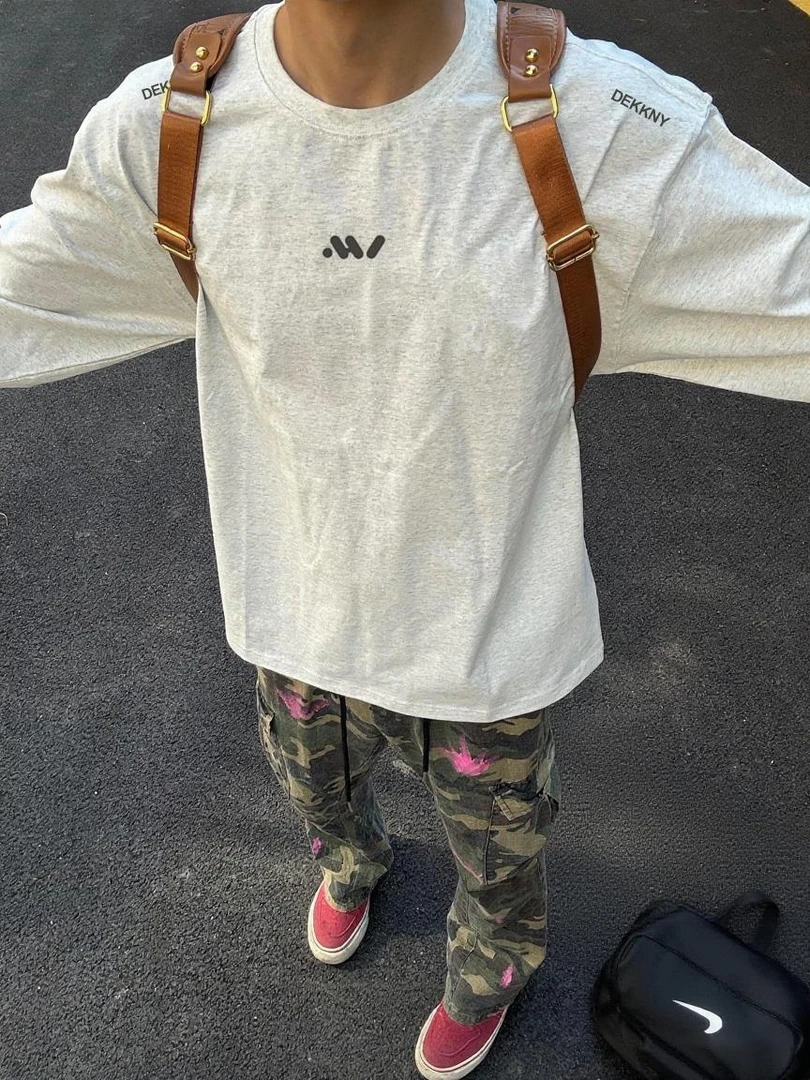 ANTI美式重磅纯棉字母印花潮流宽松ootd休闲百搭长袖T恤男女同款