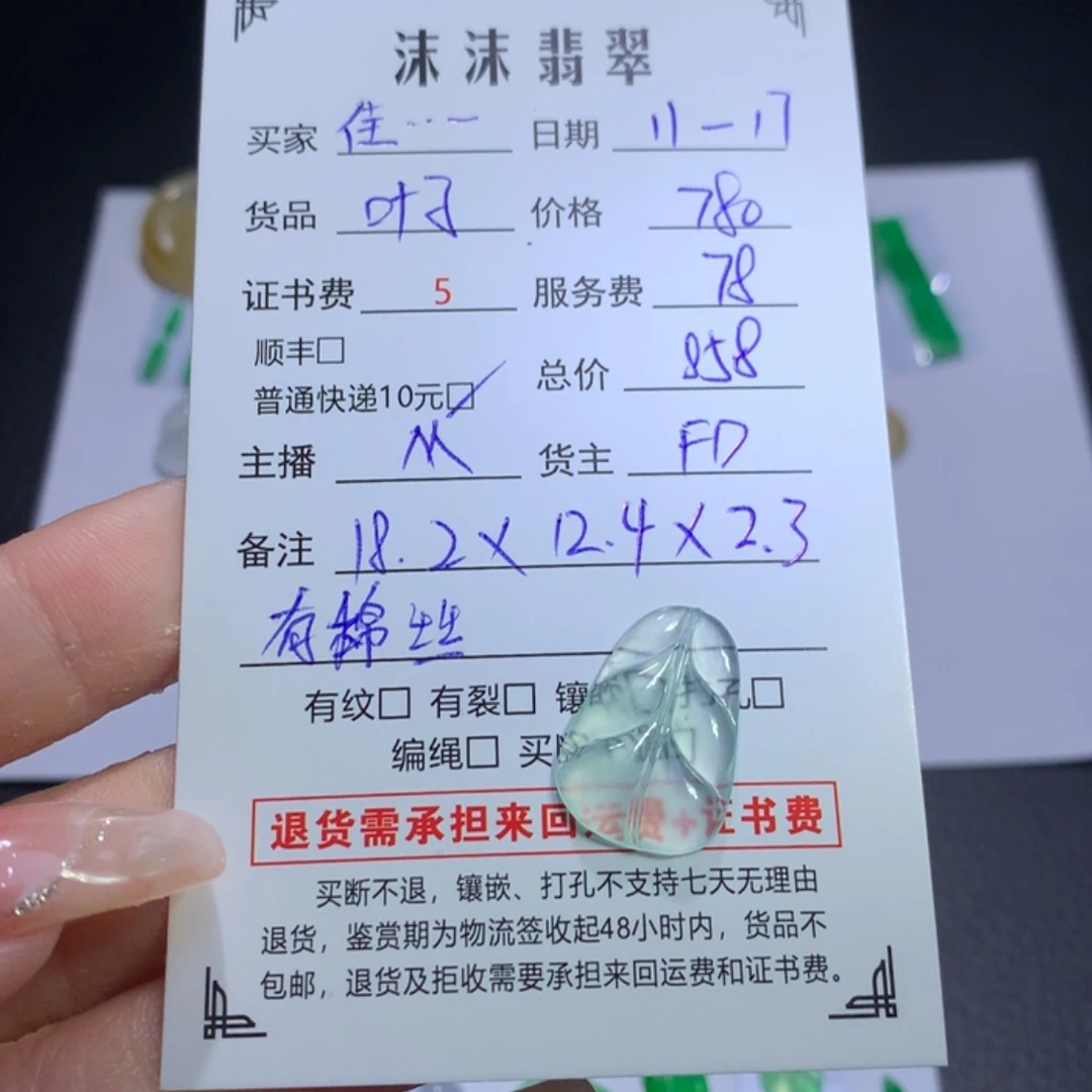 【闪购商品】颈饰未镶嵌翡翠佳**师