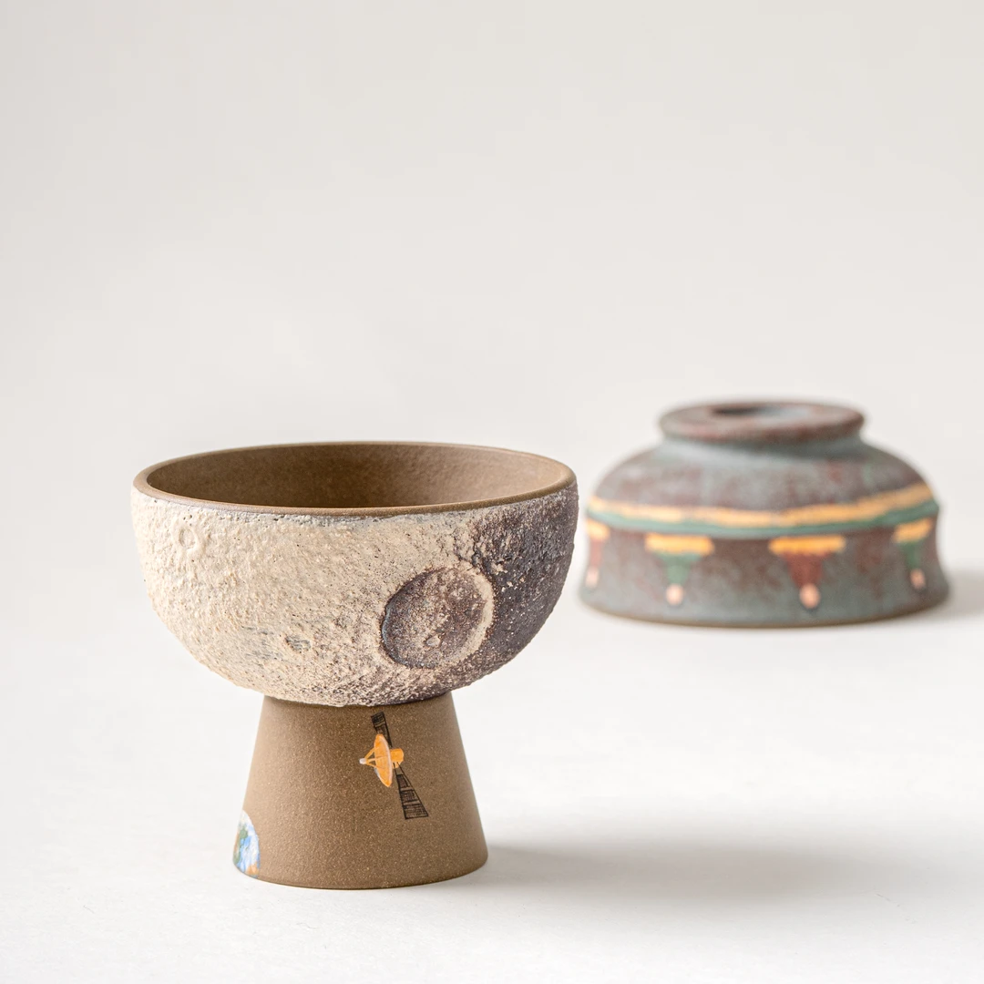 木隐砂堂 主人杯 星球杯 90cc 缎泥 紫砂杯 茶器