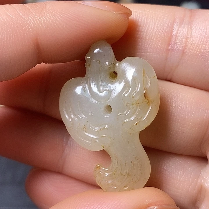 和田玉（糖玉）车挂未镶嵌如*寶