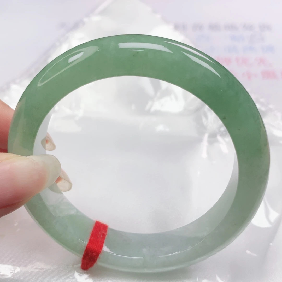 翡翠未镶嵌手镯翡翠56.0半山水正圈
