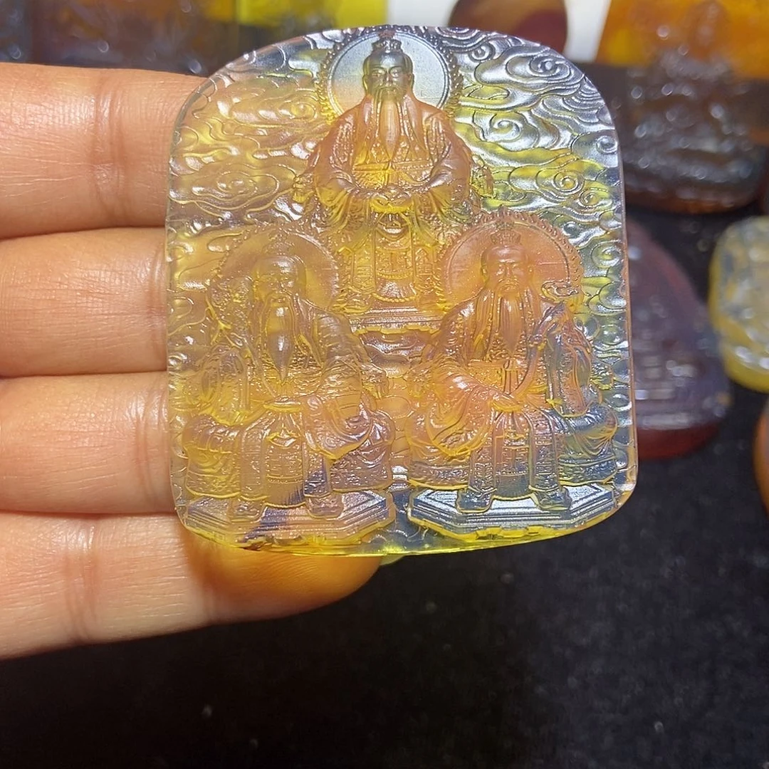 琥珀未镶嵌颈饰缅甸天然琥珀吊坠