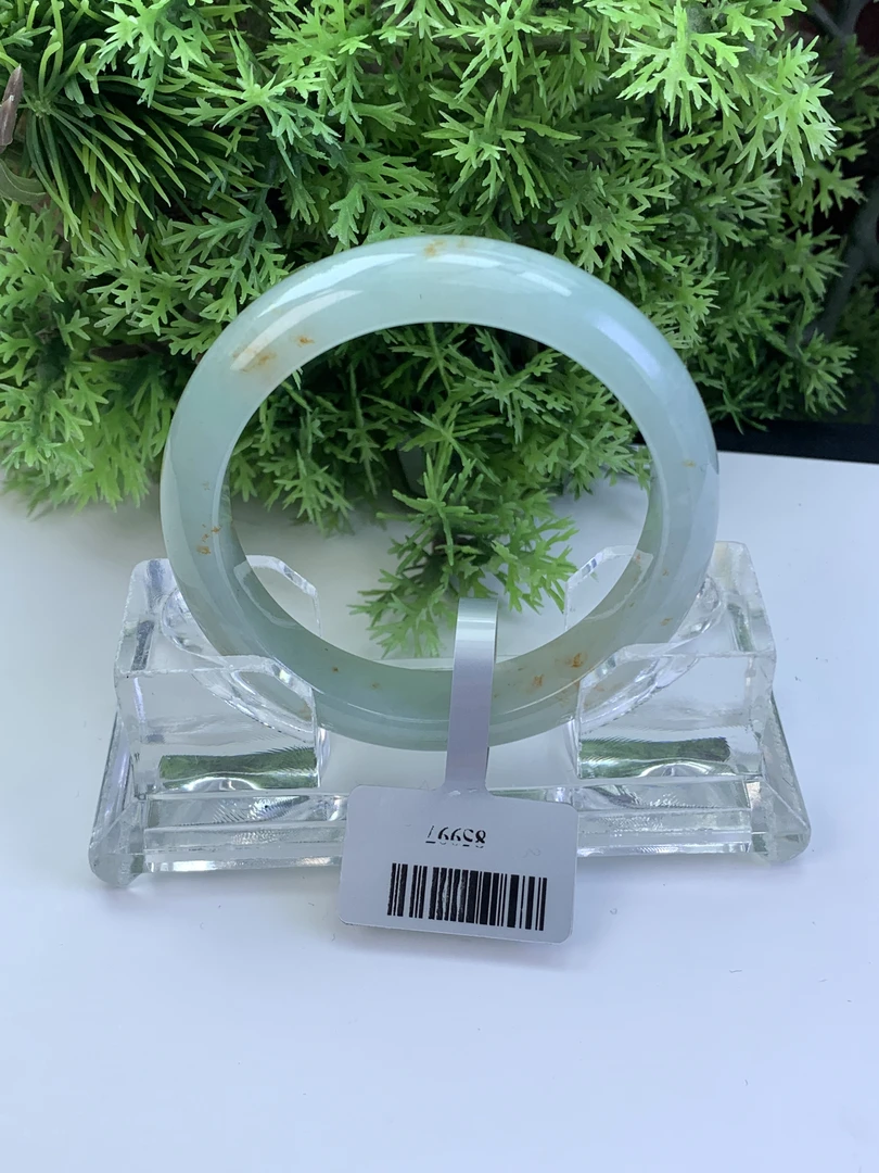 【刘思懿】天然缅甸A货翡翠手镯-D-15