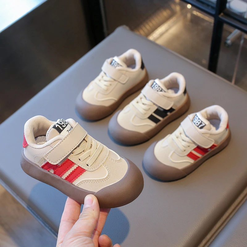 春秋宝宝鞋小童鞋德训鞋面包鞋儿童运动鞋板鞋防踢男女幼儿学步鞋