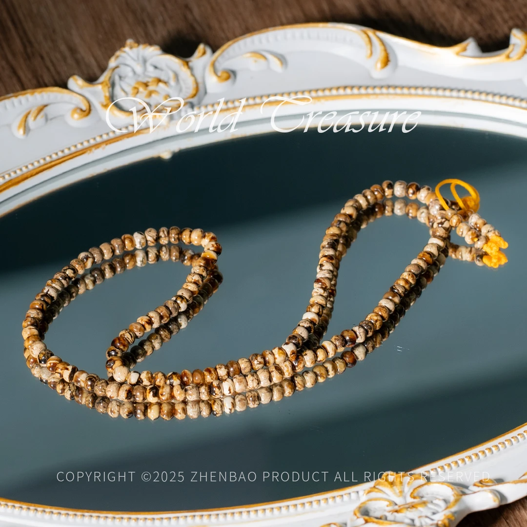 世间臻宝丨抚顺特一级干白花多圈手串/多样性发/5mm/P9423