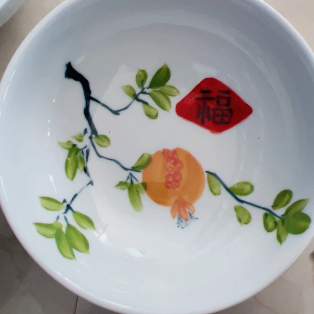 瓷片心*景德镇陶瓷手工手绘制作