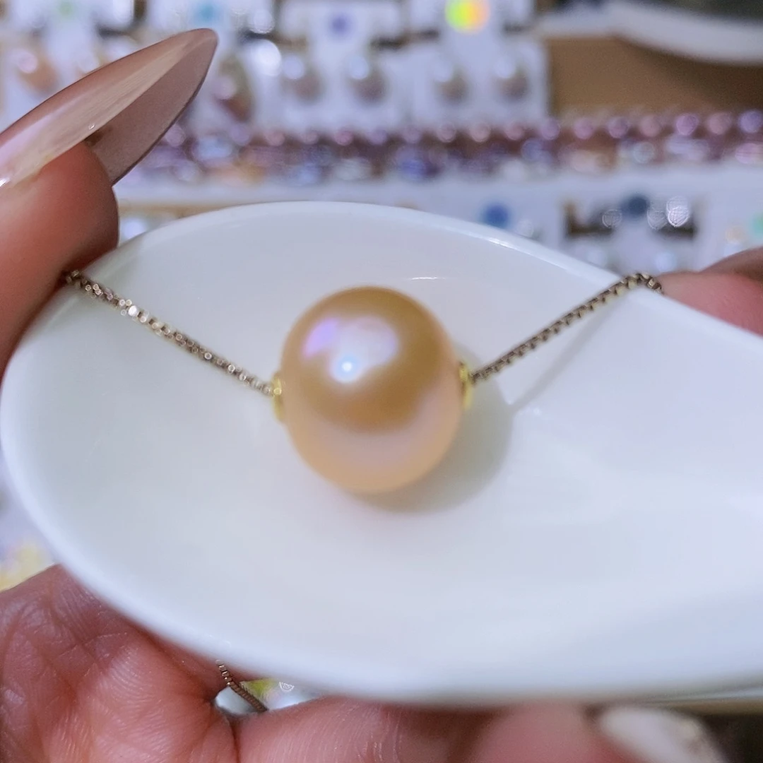 淡水珍珠颈饰银S925镶嵌