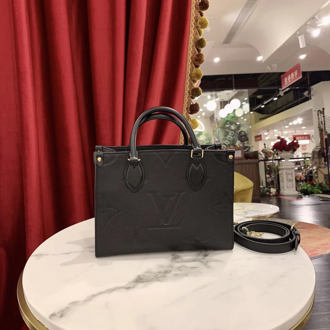 95新 LouisVuitton/路易威登 GGSon The go 小号黑色金扣22099221