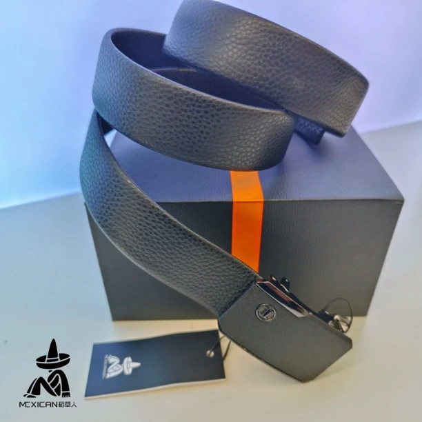 稻草人腰带男2025新款真皮商务休闲高档自动扣品牌正品牛皮腰带