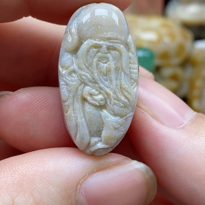硅化珊瑚（珊瑚玉）颈饰未镶嵌小吊坠