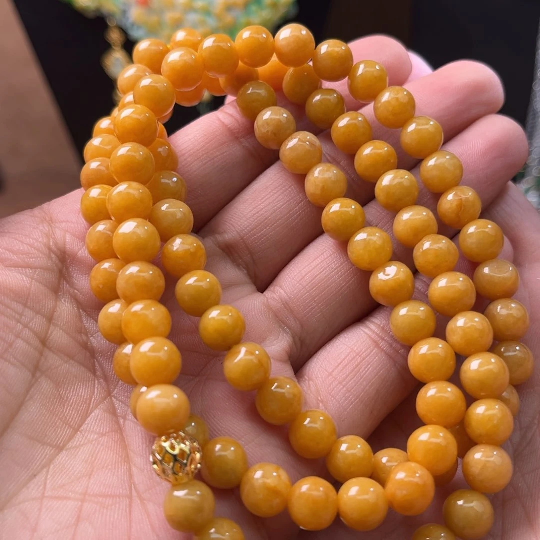 翡翠颈饰未镶嵌带编织