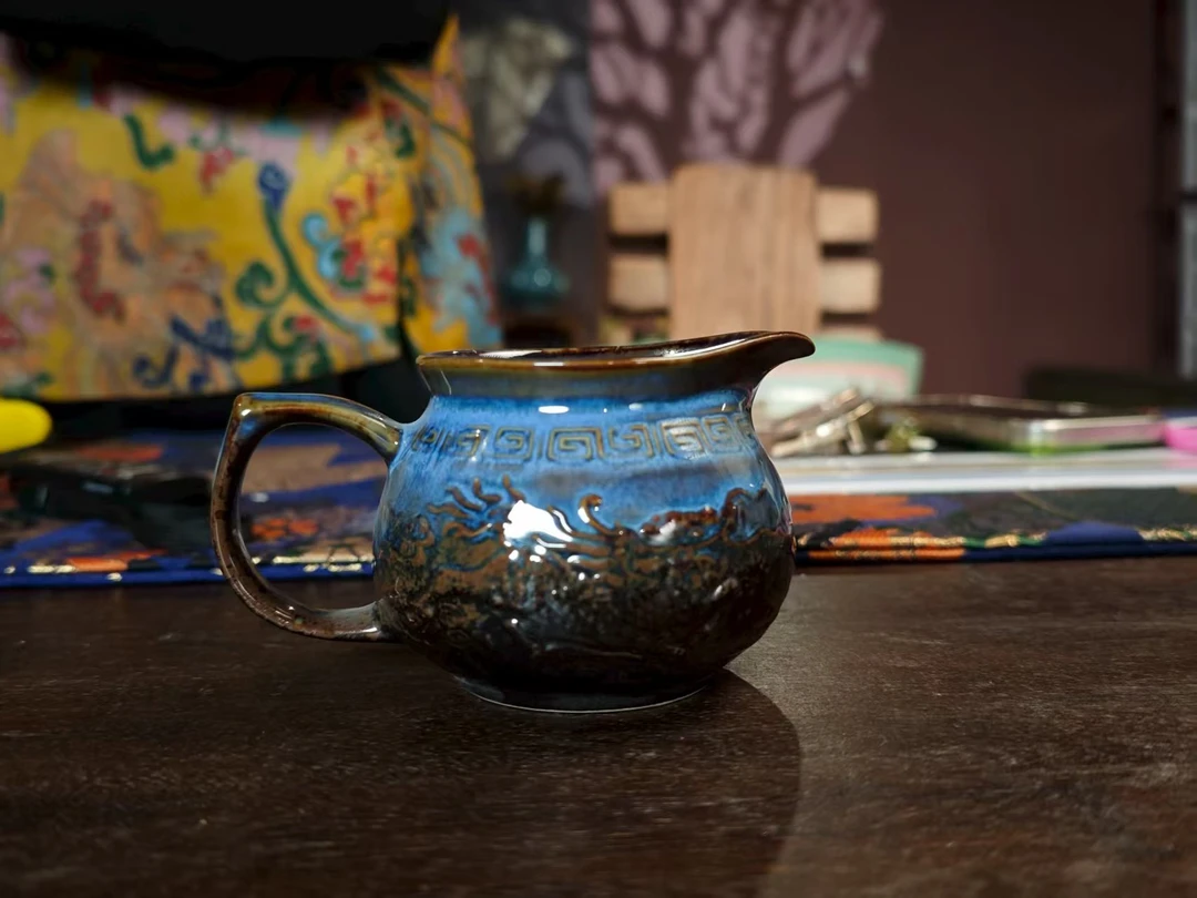 景德镇多点春盛葫芦公道杯奶壶