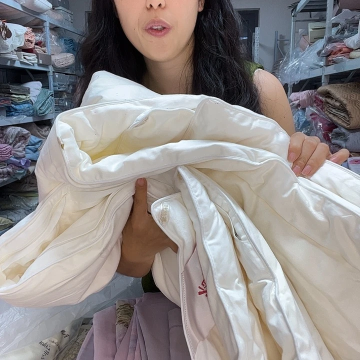 棉棉白色标准蚕丝被