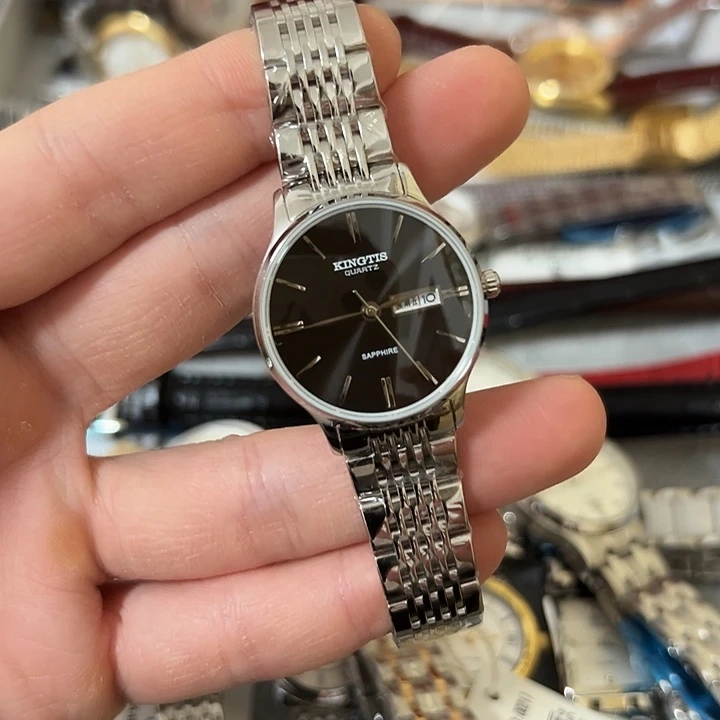 娇***钢牛皮（革）钢石英机芯