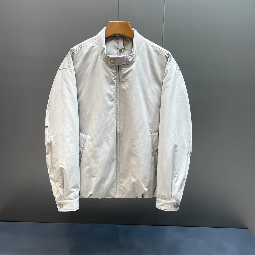 冬季美式潮牌简约羽绒服宽松保暖百搭上衣秋冬男士简约轻薄外套