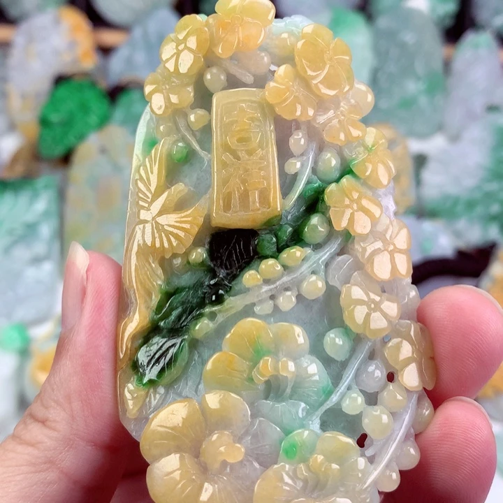 翡翠未镶嵌吊坠(不含链)