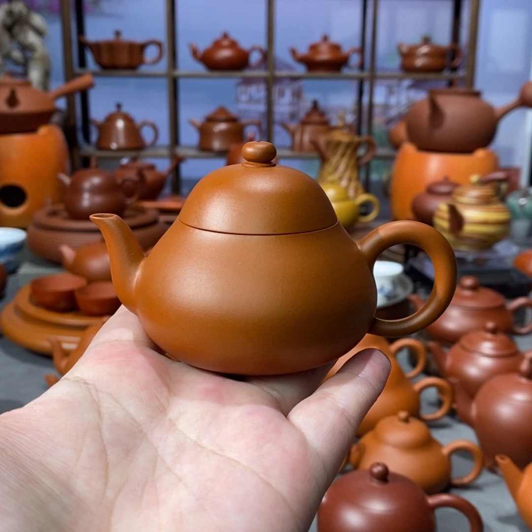 紫砂茶壶陈伟庆鸡蛋三弯梨100cc