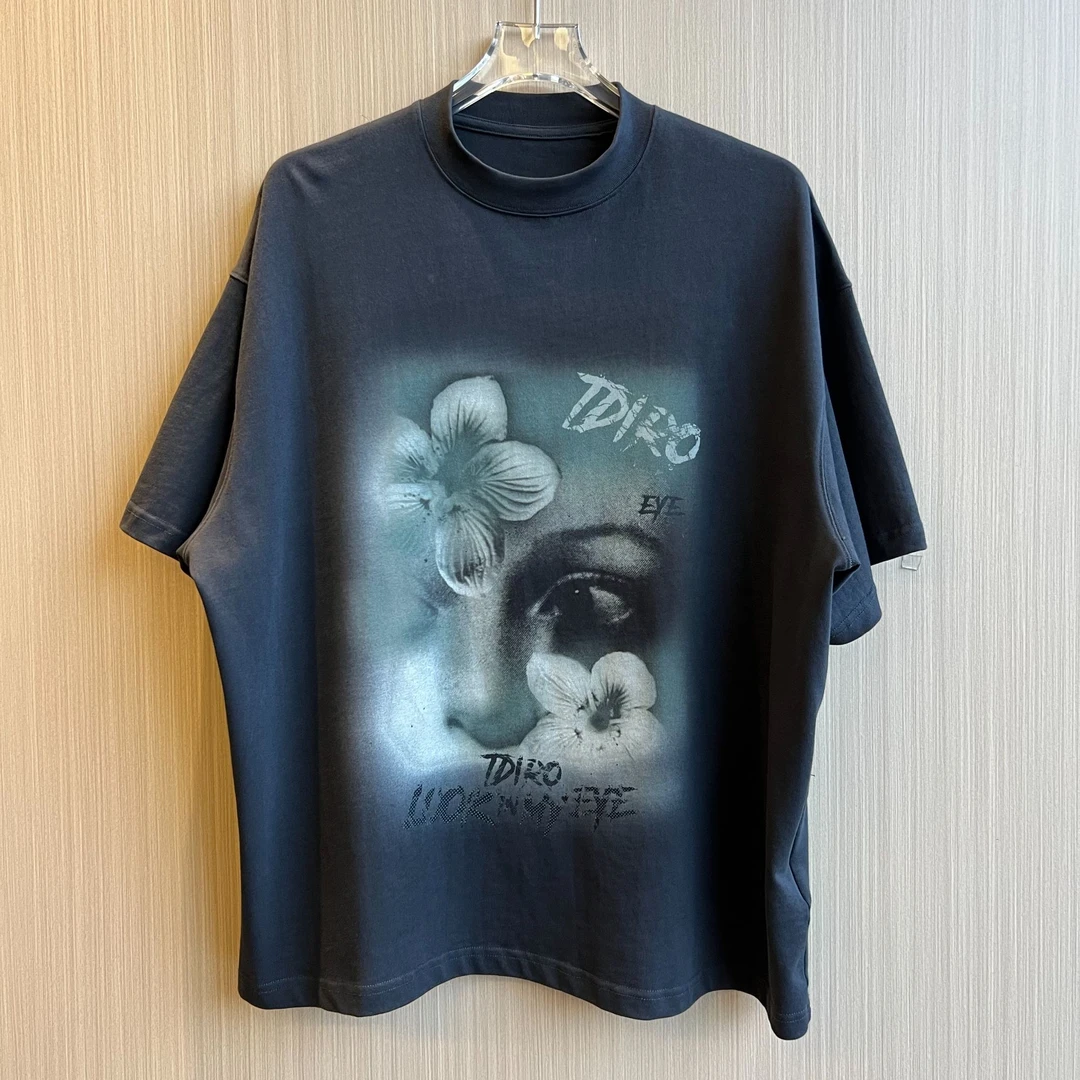 途今原创小众 新款重磅印花 潮牌男女同款短袖