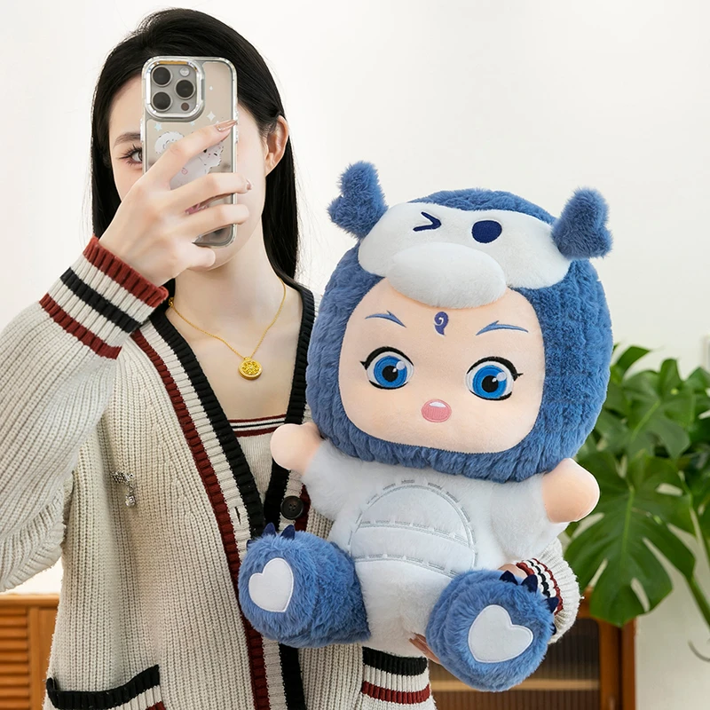 新款哪吒之魔童公仔闹海抱抱白龙系列玩偶毛绒敖丙儿童毛绒玩具