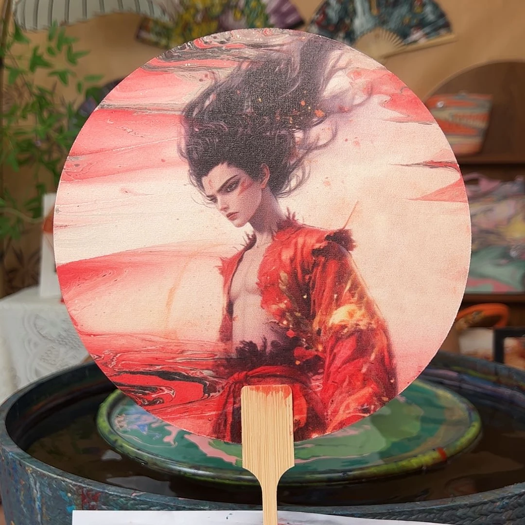 扇子非遗漆扇 成品团扇