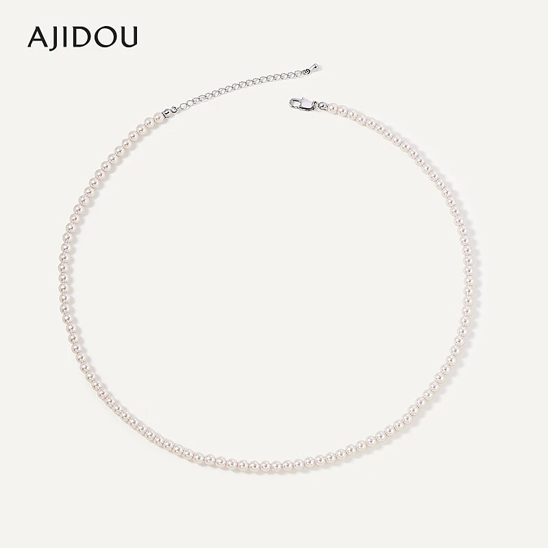 非金属仿珍珠项链 阿吉豆项链毛衣链女款气质时尚优雅温婉【YFX】