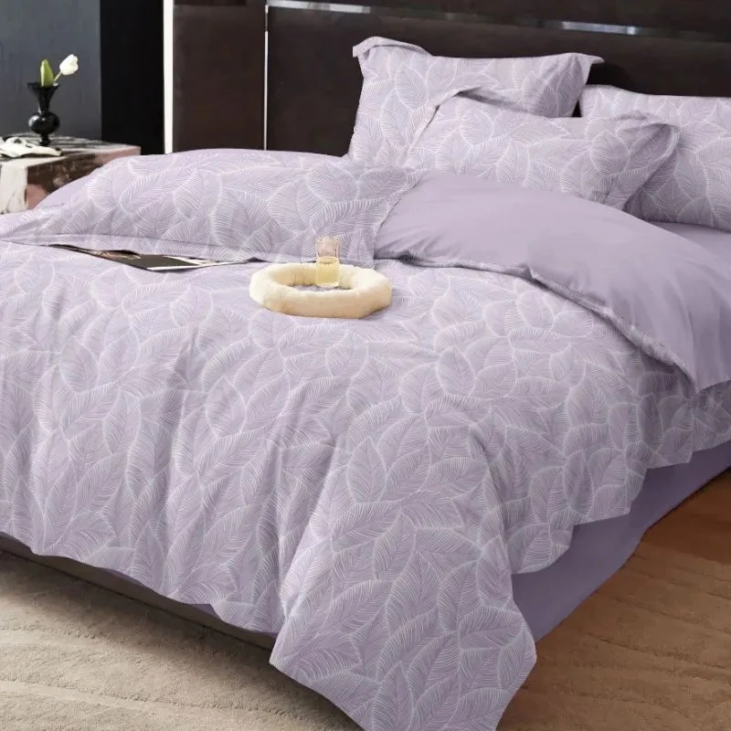 拉萨发货四季高端大气柔软亲肤简约四件套被套床单印花床上用品