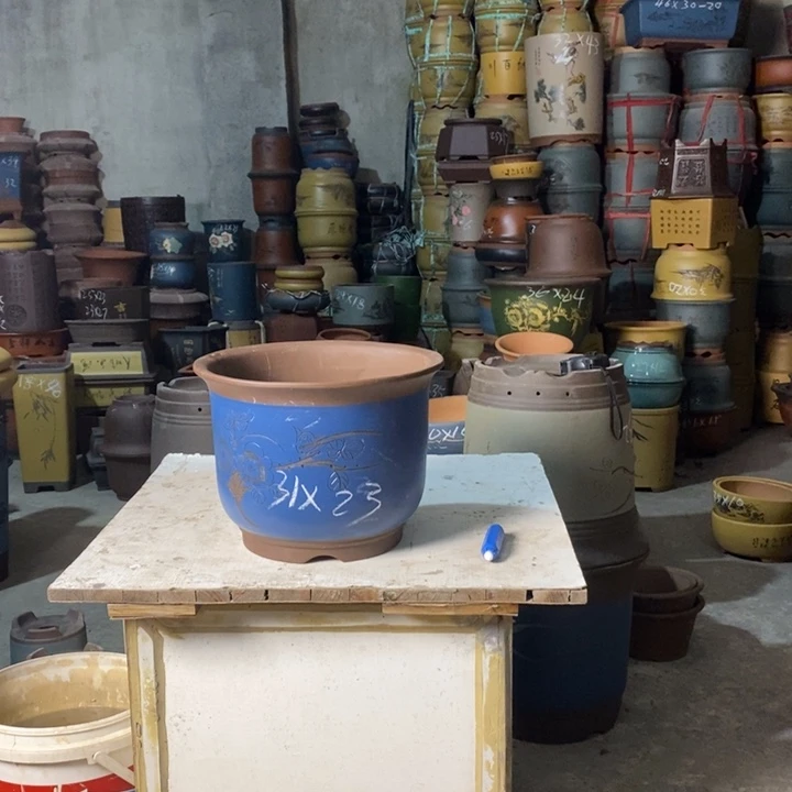 紫砂花盆紫砂花盆