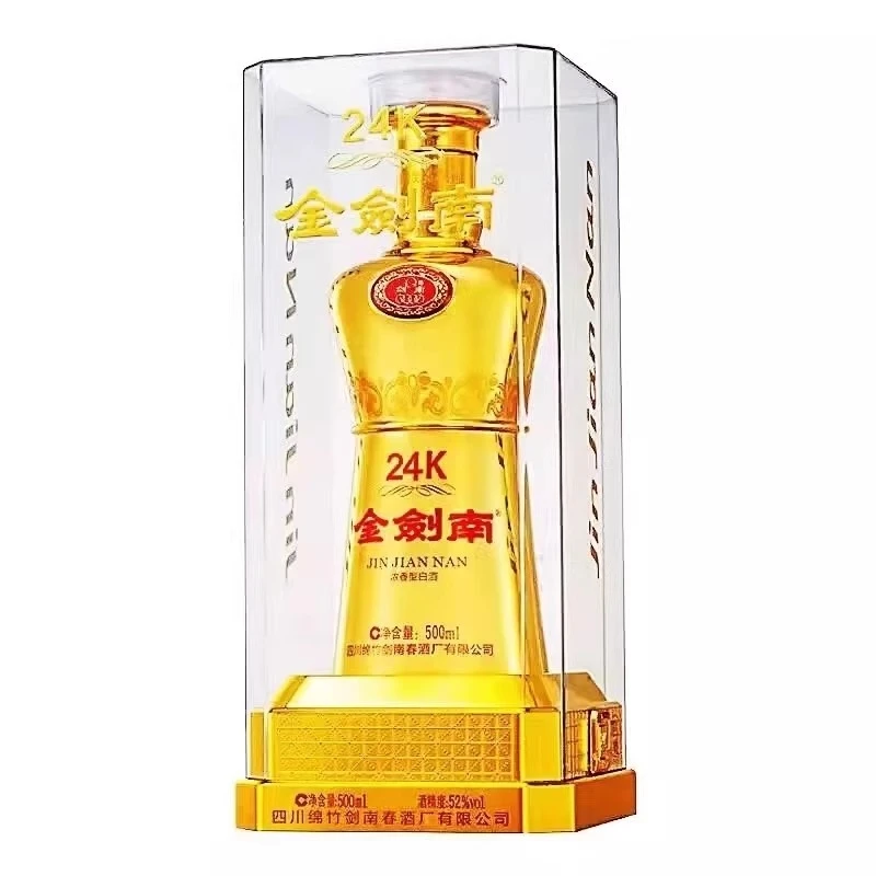 剑南春2019年金剑南24K 宴请聚会 纯粮浓香型白酒 L 52度500ml