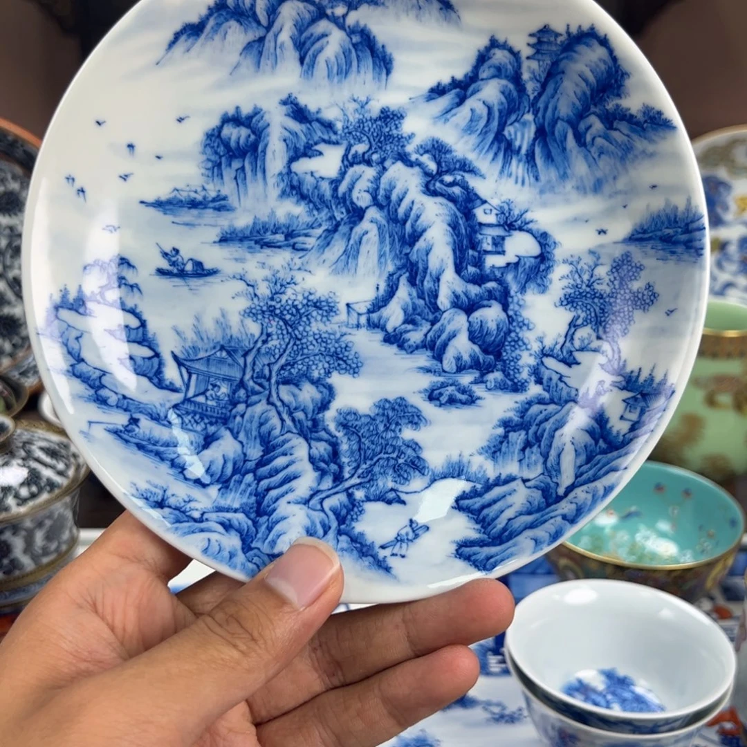 A***大瓷片景德镇手工手绘陶瓷