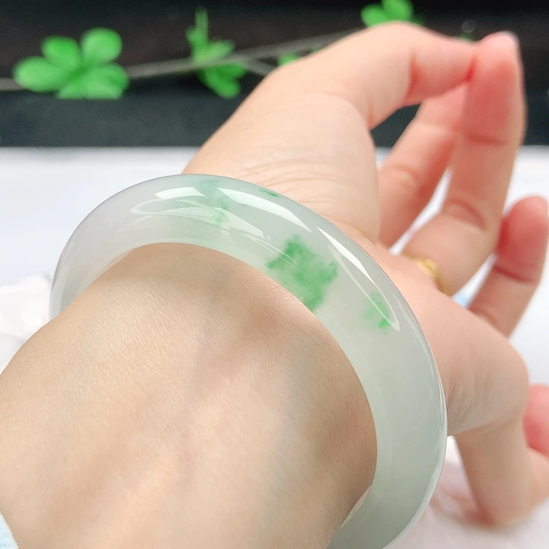 未镶嵌手镯翡翠53➕圈