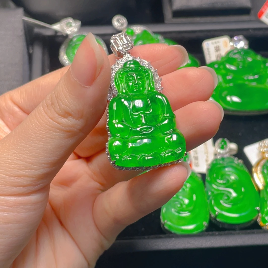 翡翠未镶嵌吊坠(不含链)