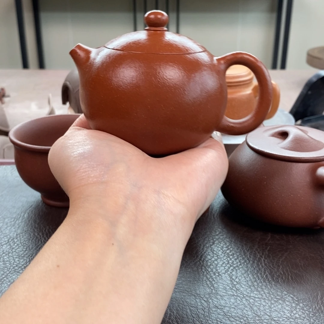 茶壶紫砂精挑红降坡西施220cc全手