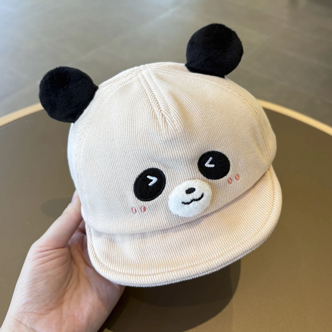 宝宝卡通帽子春秋季软檐鸭舌帽婴幼儿百搭防风保暖帽男女童棒球帽