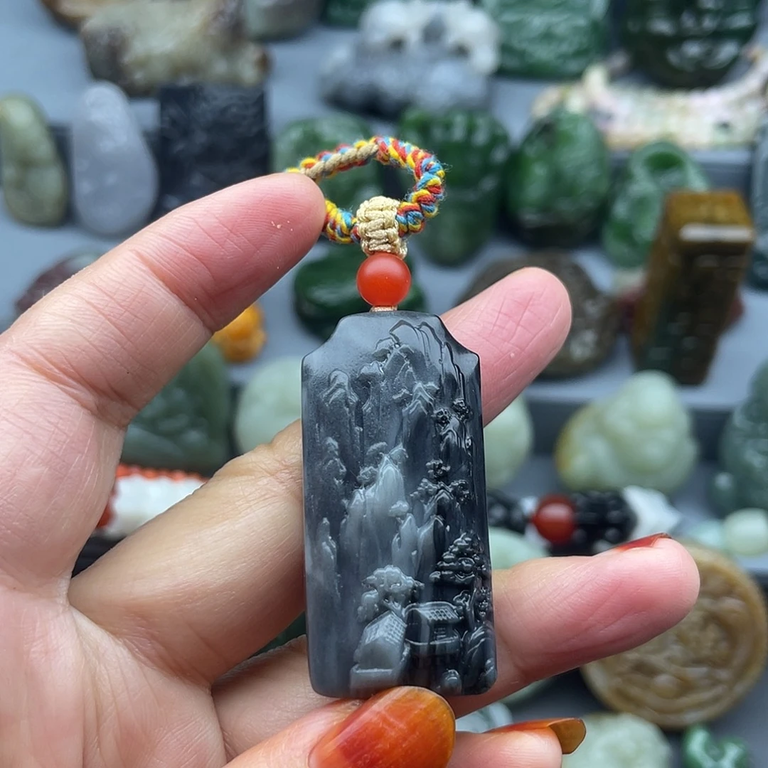 和田玉未镶嵌颈饰