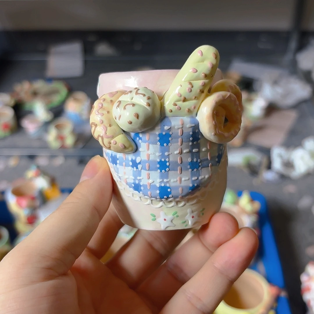老梧家的手工陶瓷多肉花盆