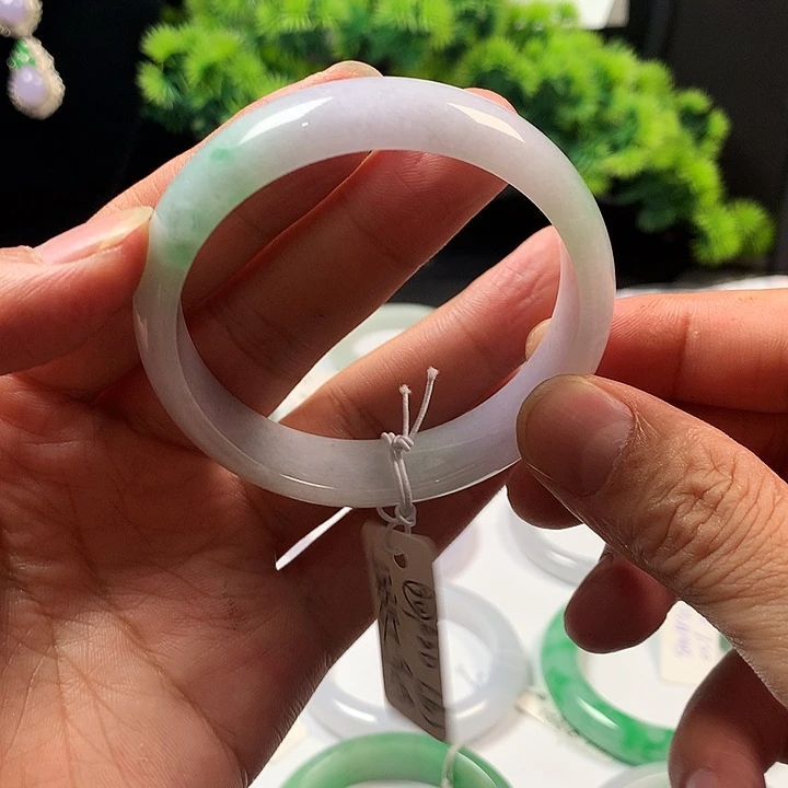 银S925镶嵌手镯翡翠翡翠手镯