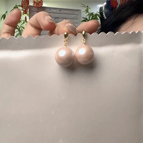 淡水珍珠耳饰未镶嵌