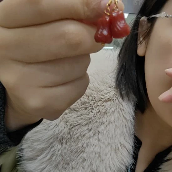 云善手作精美配饰白菜耳饰