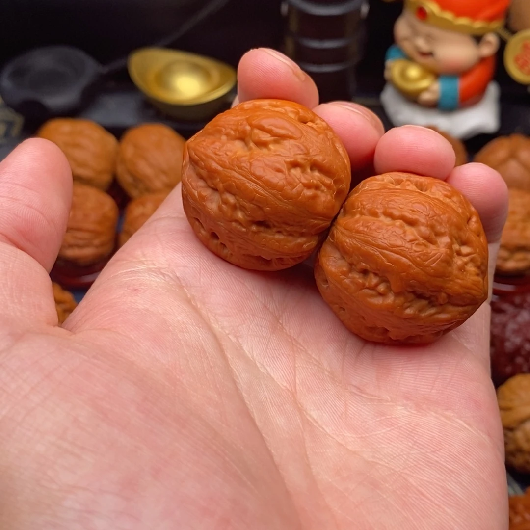 文玩核桃把件小***面精品小手捻