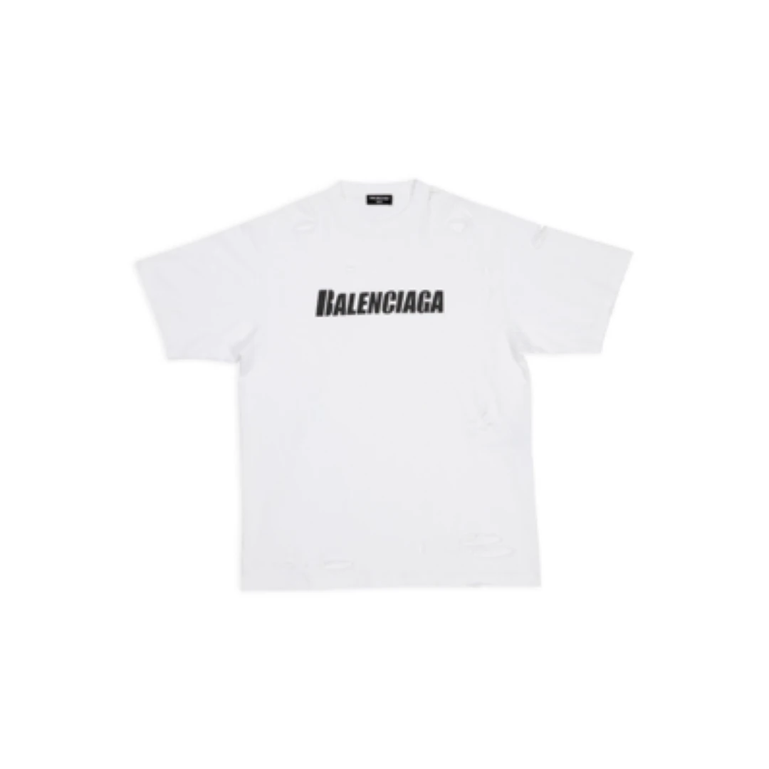 全新未使用 Balenciaga/巴黎世家 capsdestroyed短袖/xs码