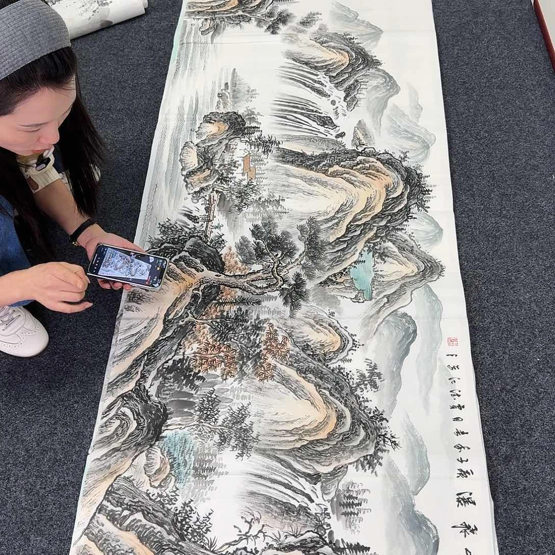 纯手绘国画作品好看