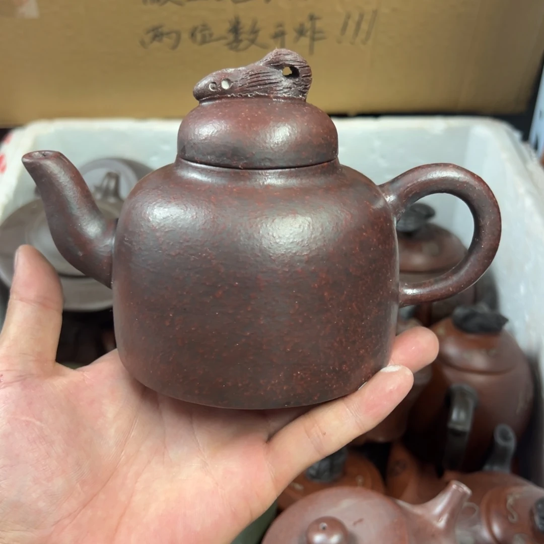 茶壶紫砂宜兴原矿紫砂壶400毫升容量